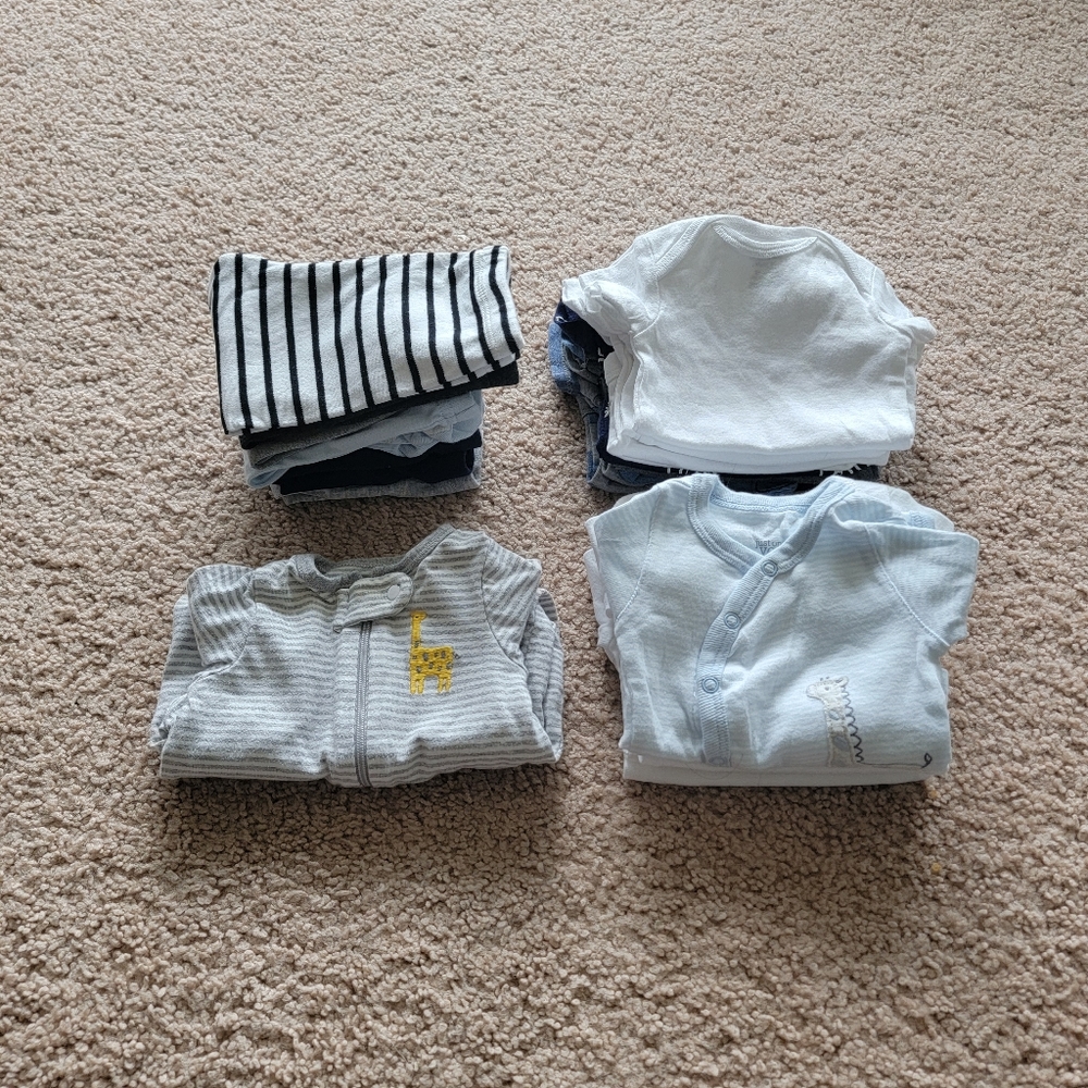 Small Lot of Baby Boy Clothes- Newborn